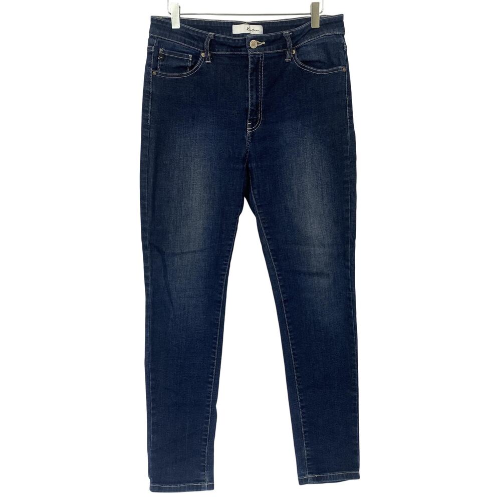 KanCan Jeans Womens 13/30 Blue Dark Wash Mid Rise Slim Straight KCT254LDJ 32x30